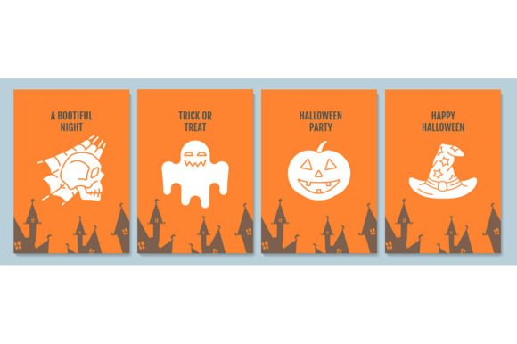 Celebrate Halloween Night Greeting Cards Graphics & Templates