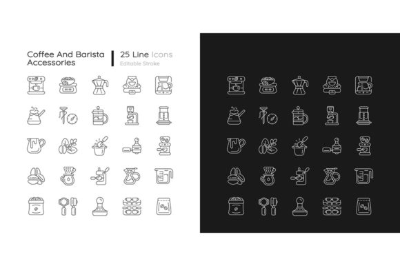 Coffee Icons Graphics for Digital Products