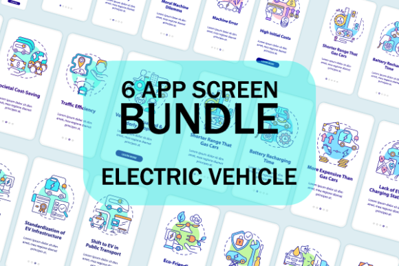 EV App Screen Bundle: Graphics & Graphic Templates Review