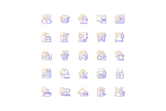 Everyday Routine Gradient Linear Icons: A Designer’s Honest Review for Real Embroidery Use
