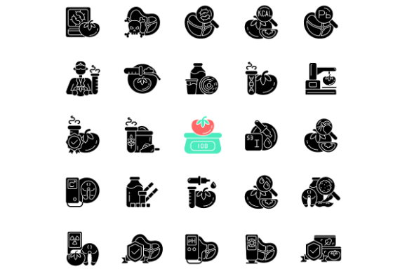 Food Testing Black Glyph Icons Set: A Designer’s Real-World Embroidery Review