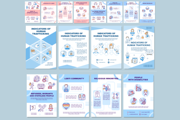 Human Trafficking Brochures Bundle – Graphics for Meaningful Causes