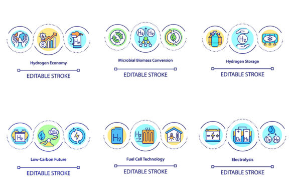 Hydrogen Tech Icons & Graphics for Modern Branding