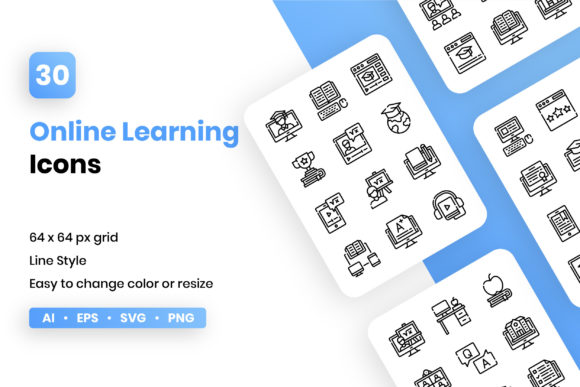 Online Learning Line Icon Set: Practical Design Review for Real Client Projects