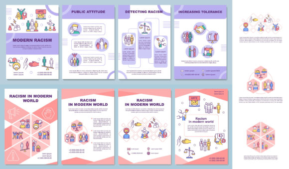 Racism in Modern World Brochure Template for Brand Designers and Content Marketers