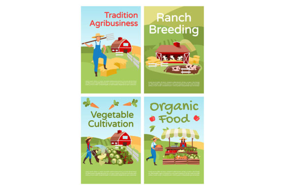 Ranch Breeding Brochure Template Set: A Graphic Designer’s Review for Local Branding and Packaging Use