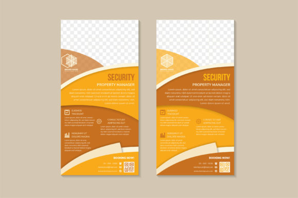 Security Property Manager Vertical Banner Graphics & Print Templates