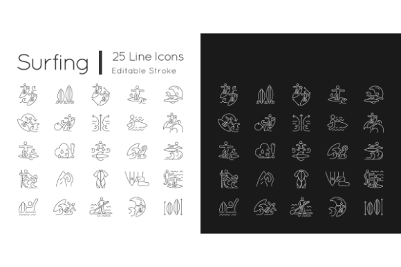 Surfing Linear Icons Bundle: An Embroidery Review