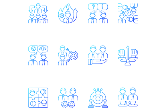 Teamwork Gradient Icons: A Brand Designer’s Review of Graphics & Icons for Marketing